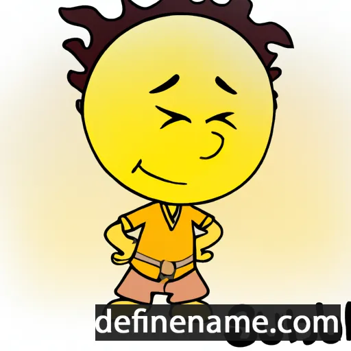 cartoon of the name Sunbul