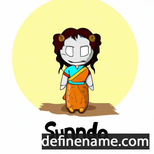 cartoon of the name Sundari