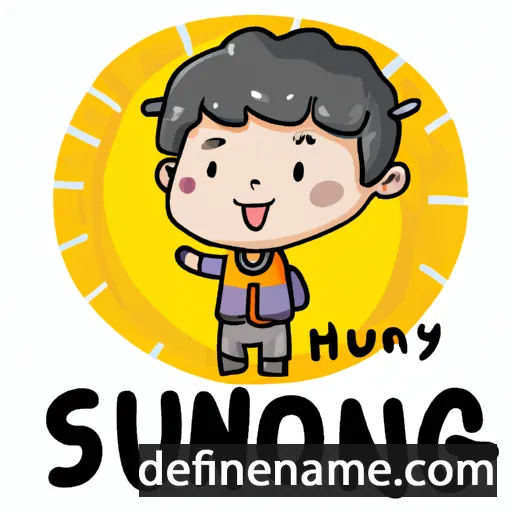 cartoon of the name Sunhong