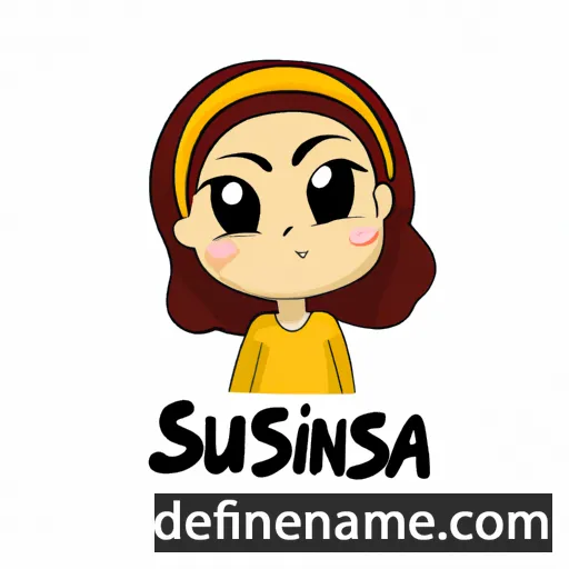 cartoon of the name Sunisa