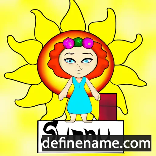 cartoon of the name Sunna