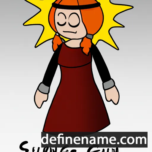 Sunnbjørg cartoon