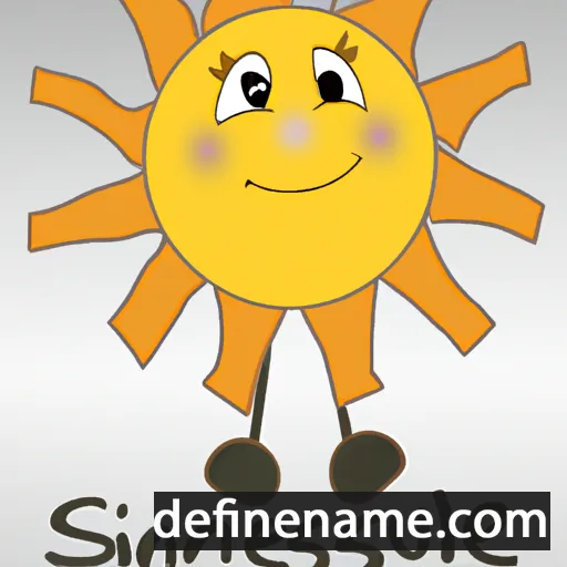 cartoon of the name Sunnegisel