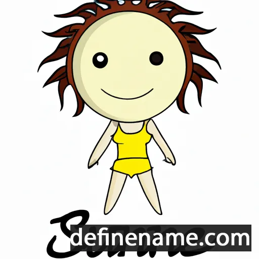 cartoon of the name Sunnie