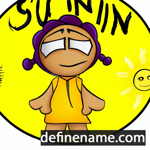 cartoon of the name Sunnuva