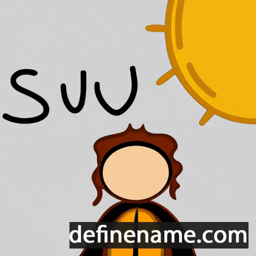 Sunnvá cartoon