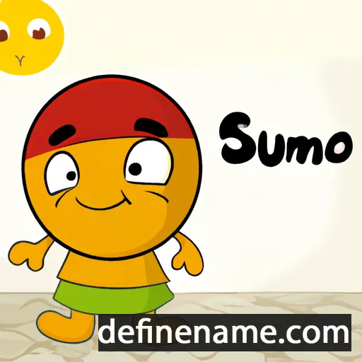 cartoon of the name Sunoo