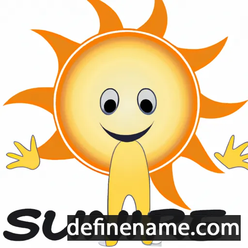 cartoon of the name Sunrise