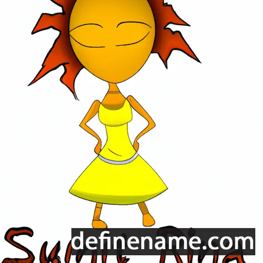 cartoon of the name Sunrita