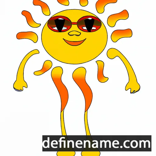 cartoon of the name Sunshyne