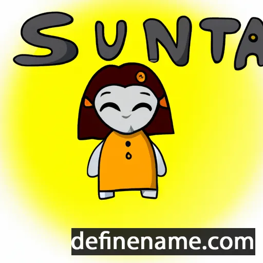 cartoon of the name Sunta