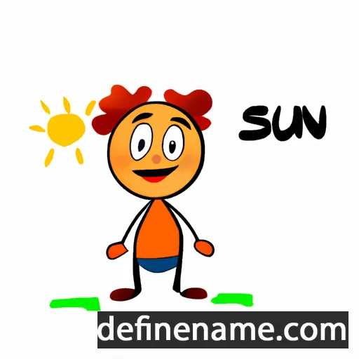 cartoon of the name Sunü