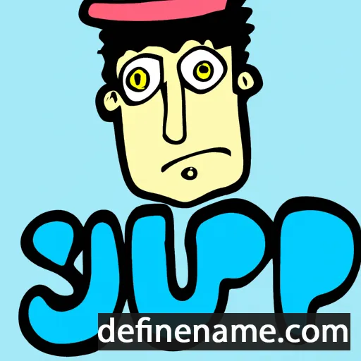 cartoon of the name Sup