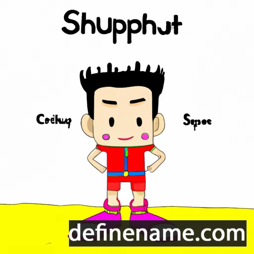 cartoon of the name Supachai