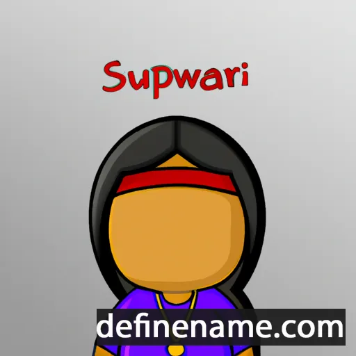 cartoon of the name Suparwati