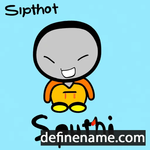 cartoon of the name Suphot