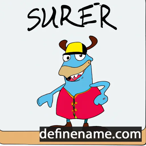 cartoon of the name Sürex