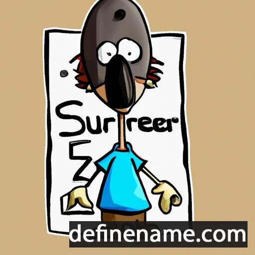 cartoon of the name Sürgen