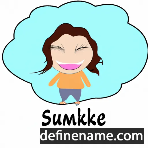 cartoon of the name Süyümbike