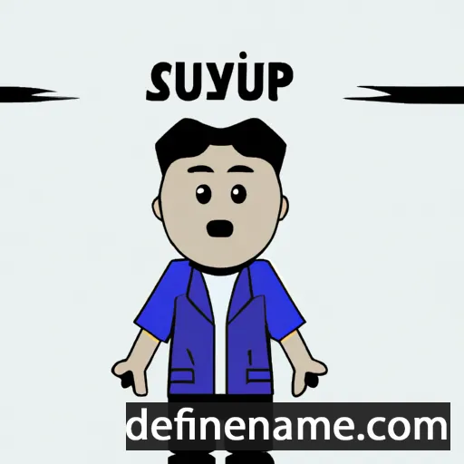 cartoon of the name Supriyono