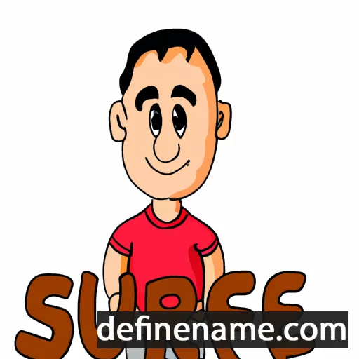 cartoon of the name Surajdeep