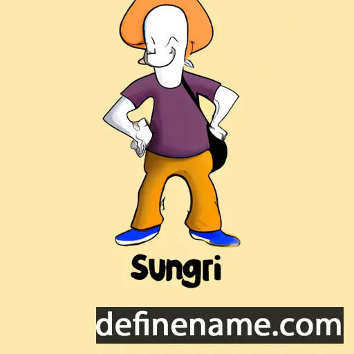 cartoon of the name Surang