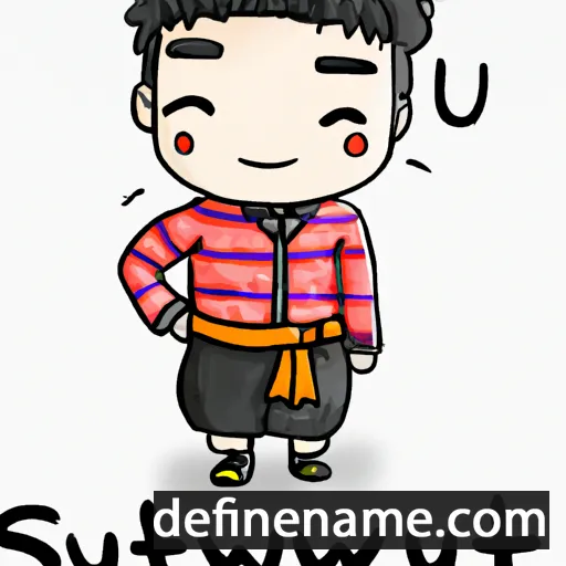 cartoon of the name Surawit