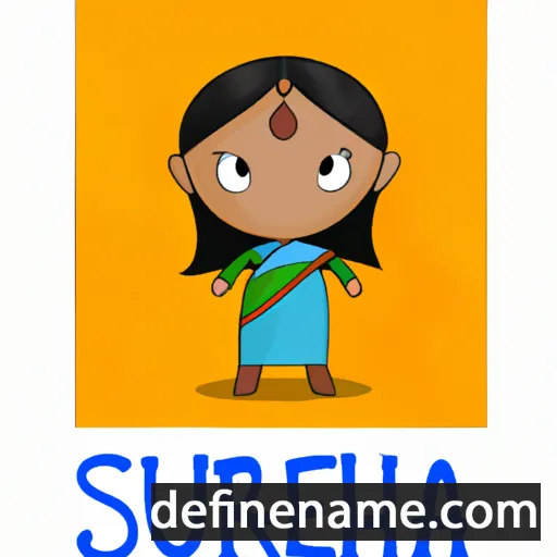 cartoon of the name Surekha