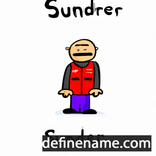 cartoon of the name Surender