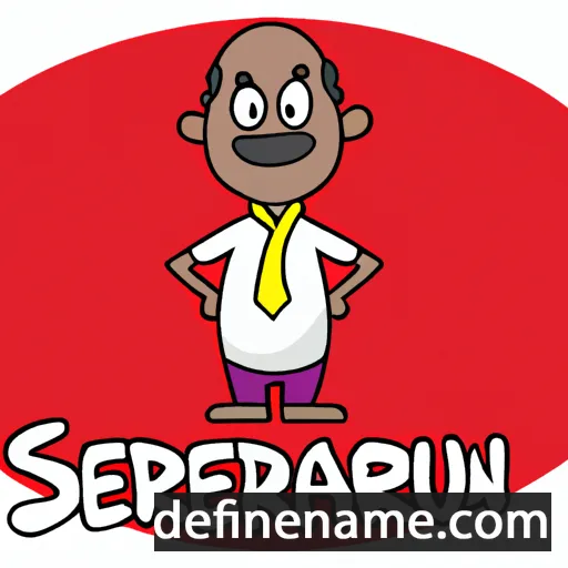 cartoon of the name Surendiran