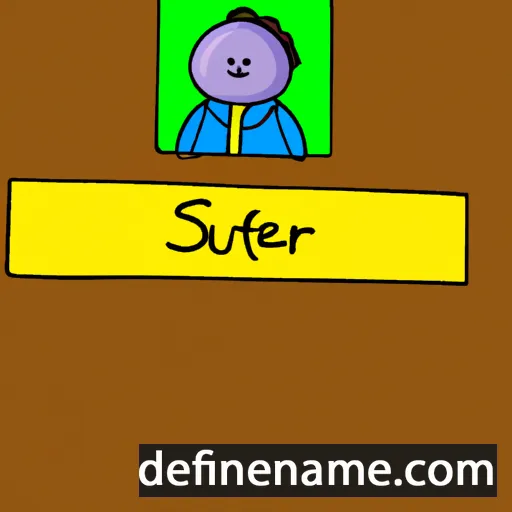 cartoon of the name Surette