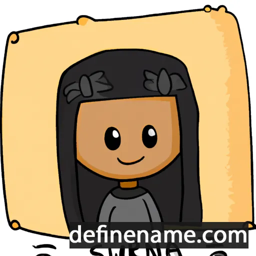 cartoon of the name Suriana