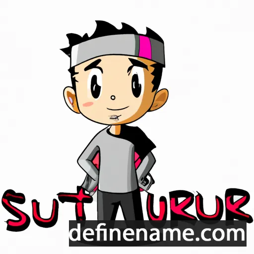 cartoon of the name Surianto