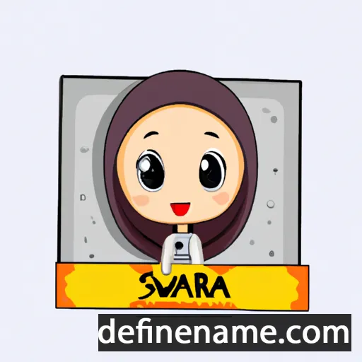 cartoon of the name Suriawati