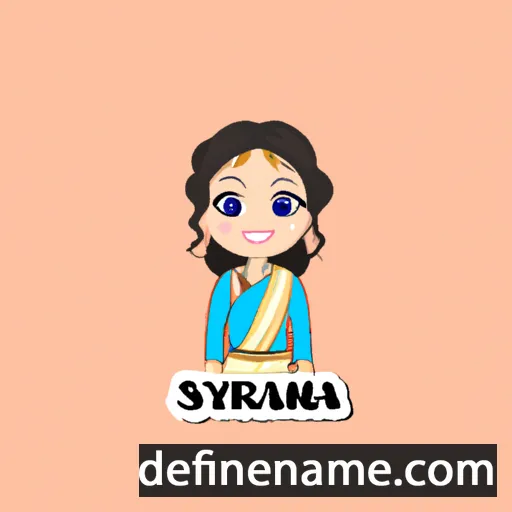 cartoon of the name Suriyana