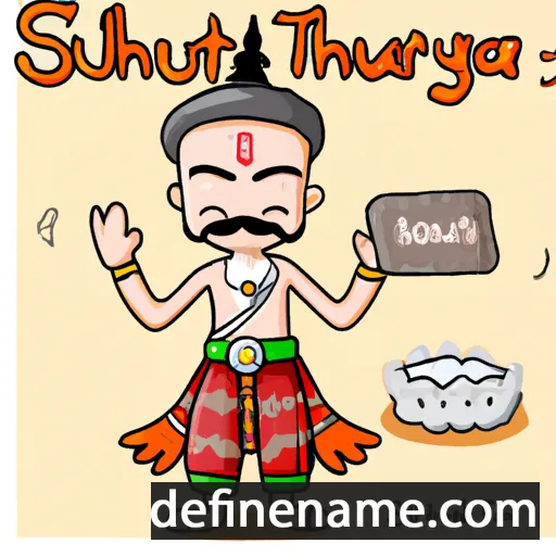 cartoon of the name Suriyothai