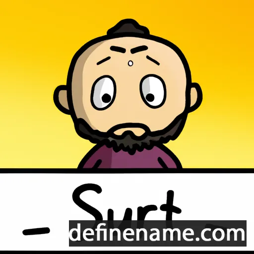 cartoon of the name Surjit