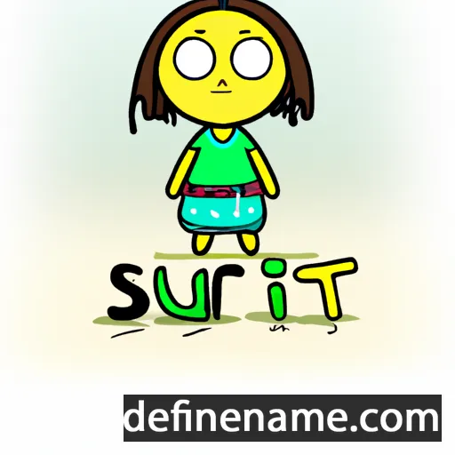 cartoon of the name Surti