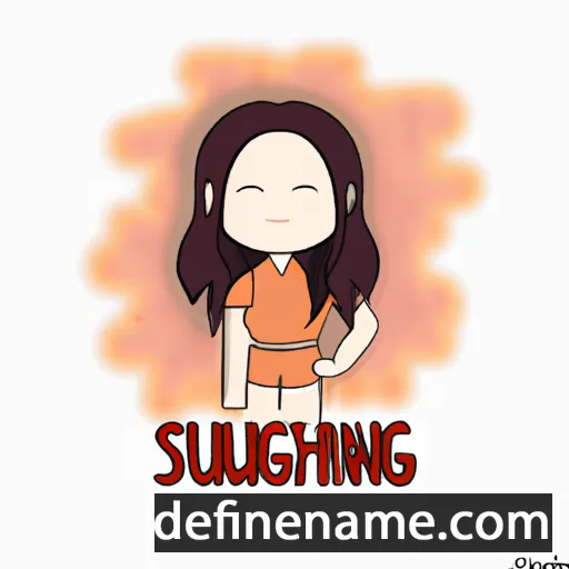 cartoon of the name Suryaningsih