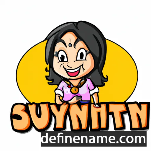 cartoon of the name Suryanti