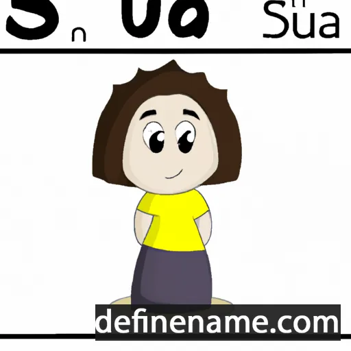 cartoon of the name Susa