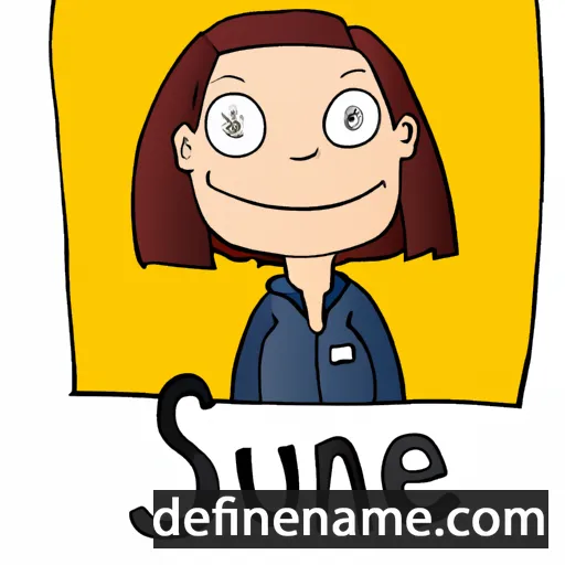 cartoon of the name Susane