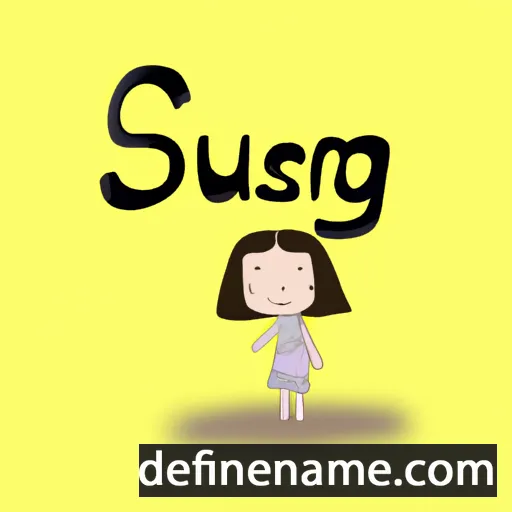 cartoon of the name Susang