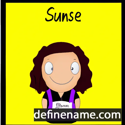 cartoon of the name Susanie