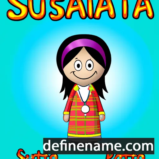 cartoon of the name Susanta