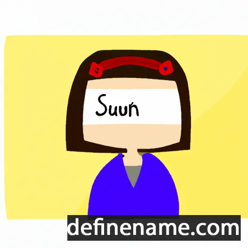 cartoon of the name Susena