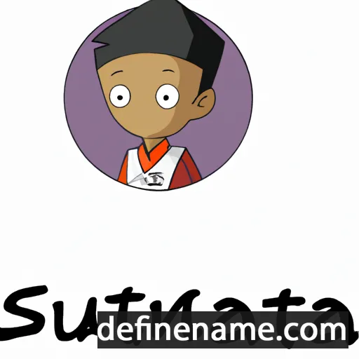 cartoon of the name Sushanta