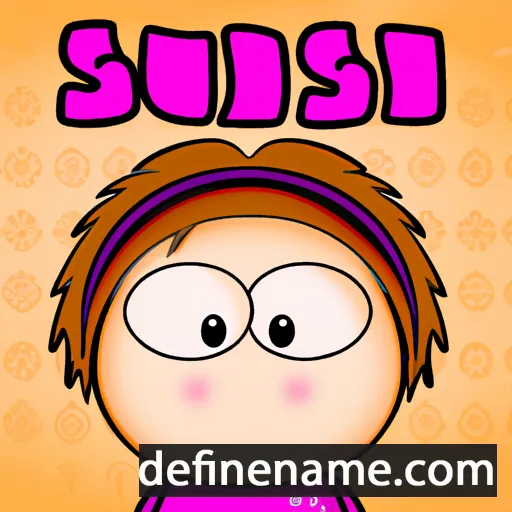 cartoon of the name Sussi