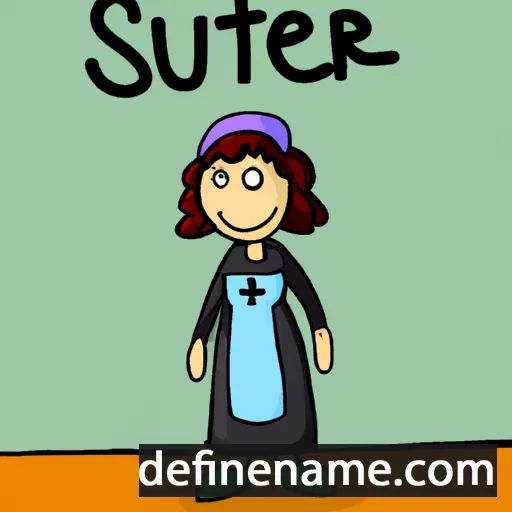 cartoon of the name Suster