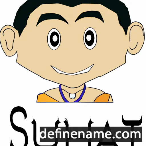 cartoon of the name Sutham